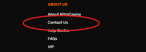 Nitro Casino Support